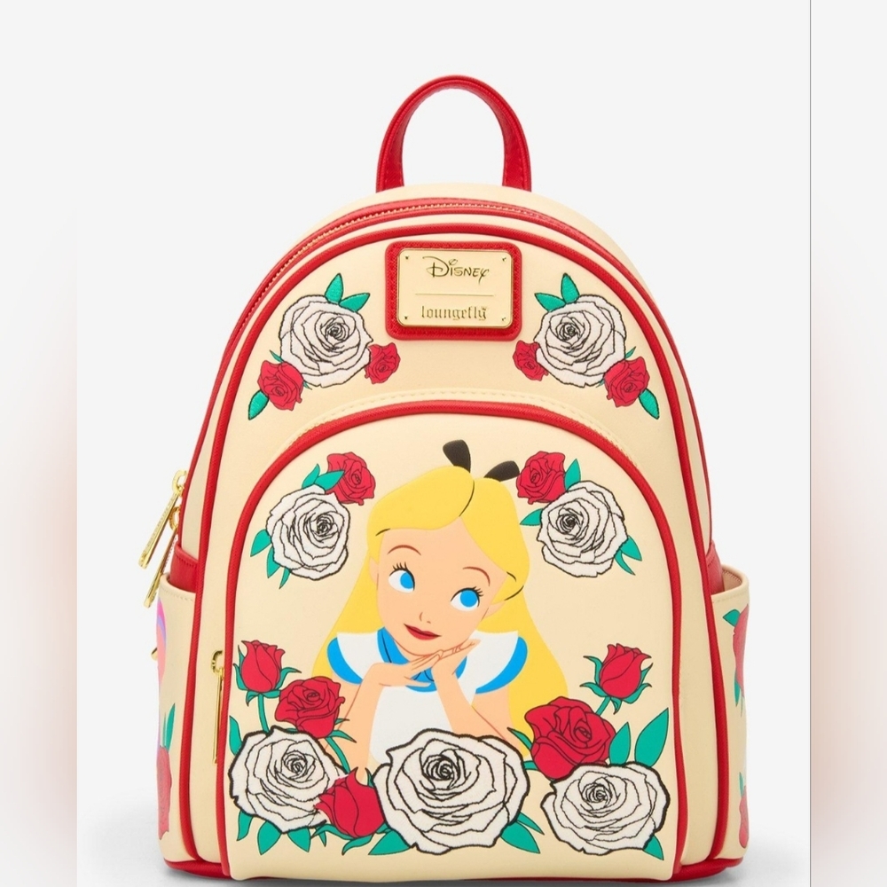 Loungefly Alice in Wonderland Color Changing Roses Mini Backpack